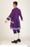   Photos Man in Historical Civilian suit 7 18th century Medieval clothing Purple suit whole body 0004.jpg